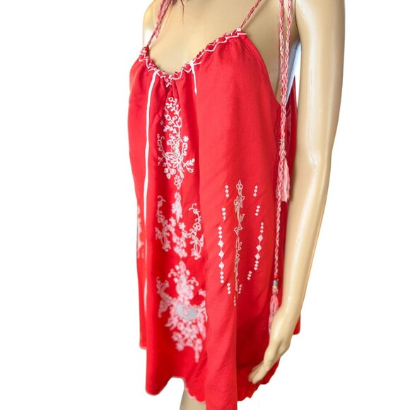 (5 for $25) Forever 21 Embroidered Rope Strap Summer Dress Size Medium - Picture 6 of 8
